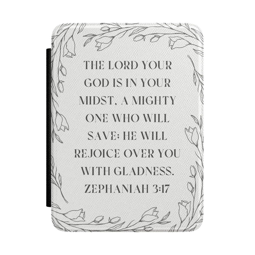 Kindle Case - Zephaniah 3:47 Floral Faith E-Reader Cover