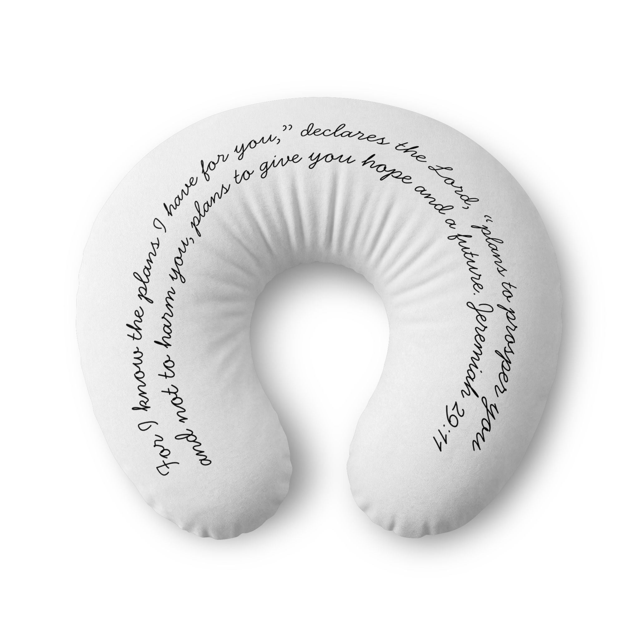 Nursing Pillow Cover — Bible Verse "Jeremiah 29:11" Inspirational Nursing Pillowcase